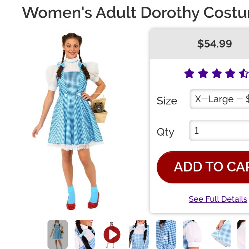 Dorothy costume